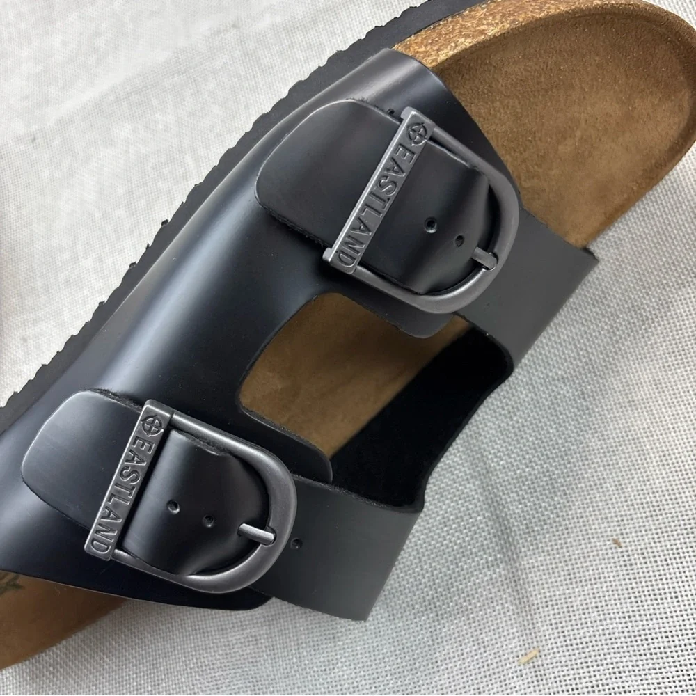 Eastland Men's Black Cambridge Slide Sandals Shoes Size 12D
